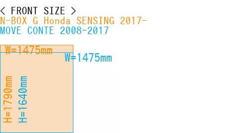 #N-BOX G Honda SENSING 2017- + MOVE CONTE 2008-2017